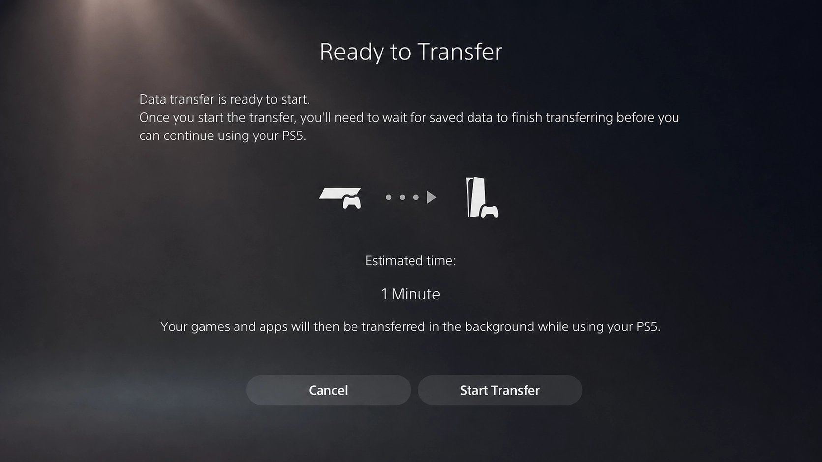 PS4 to PS5 save data transfer and game save import