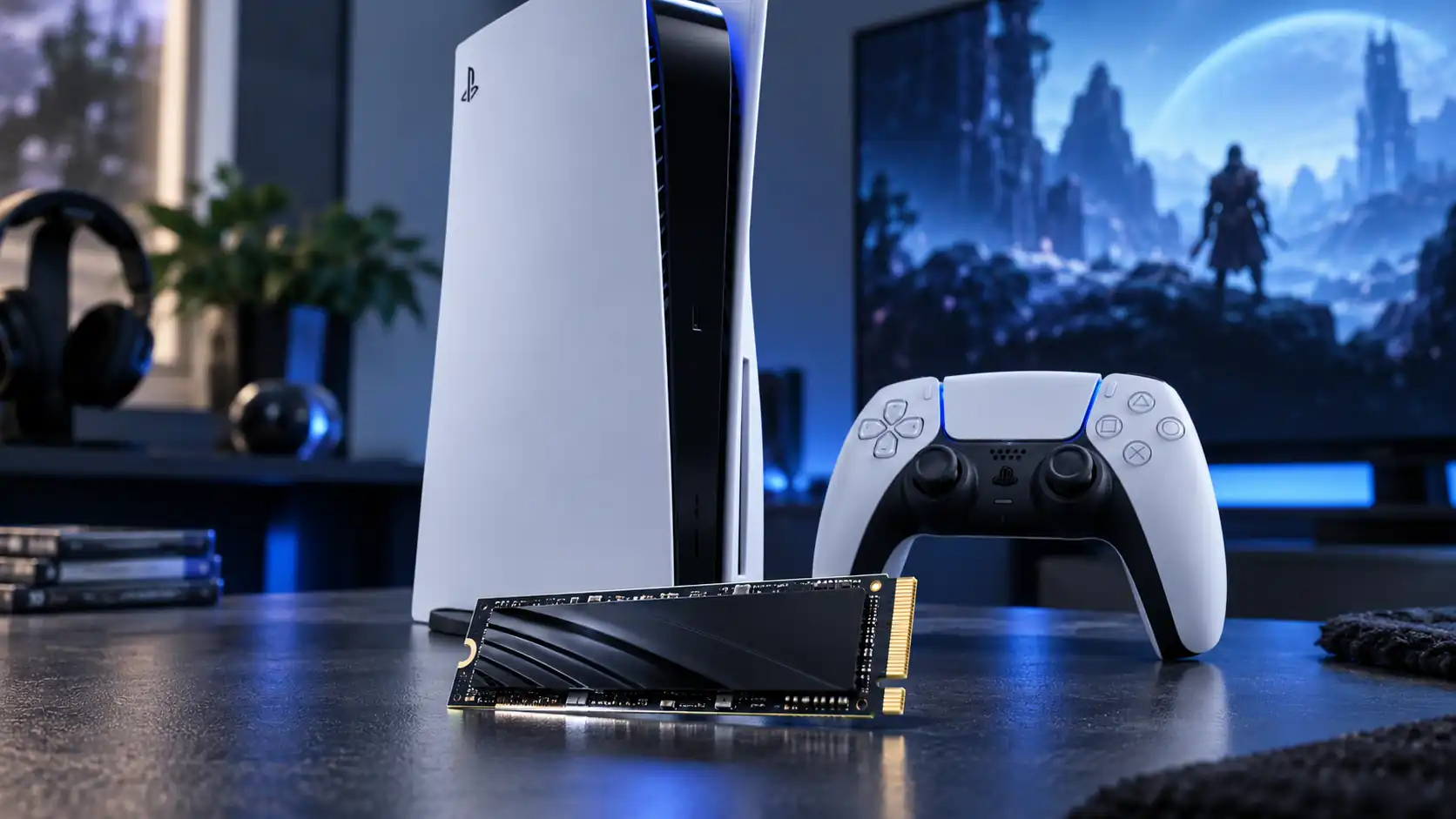 The original PS5 includes an 825GB custom SSD, but not all of that space is available for games.