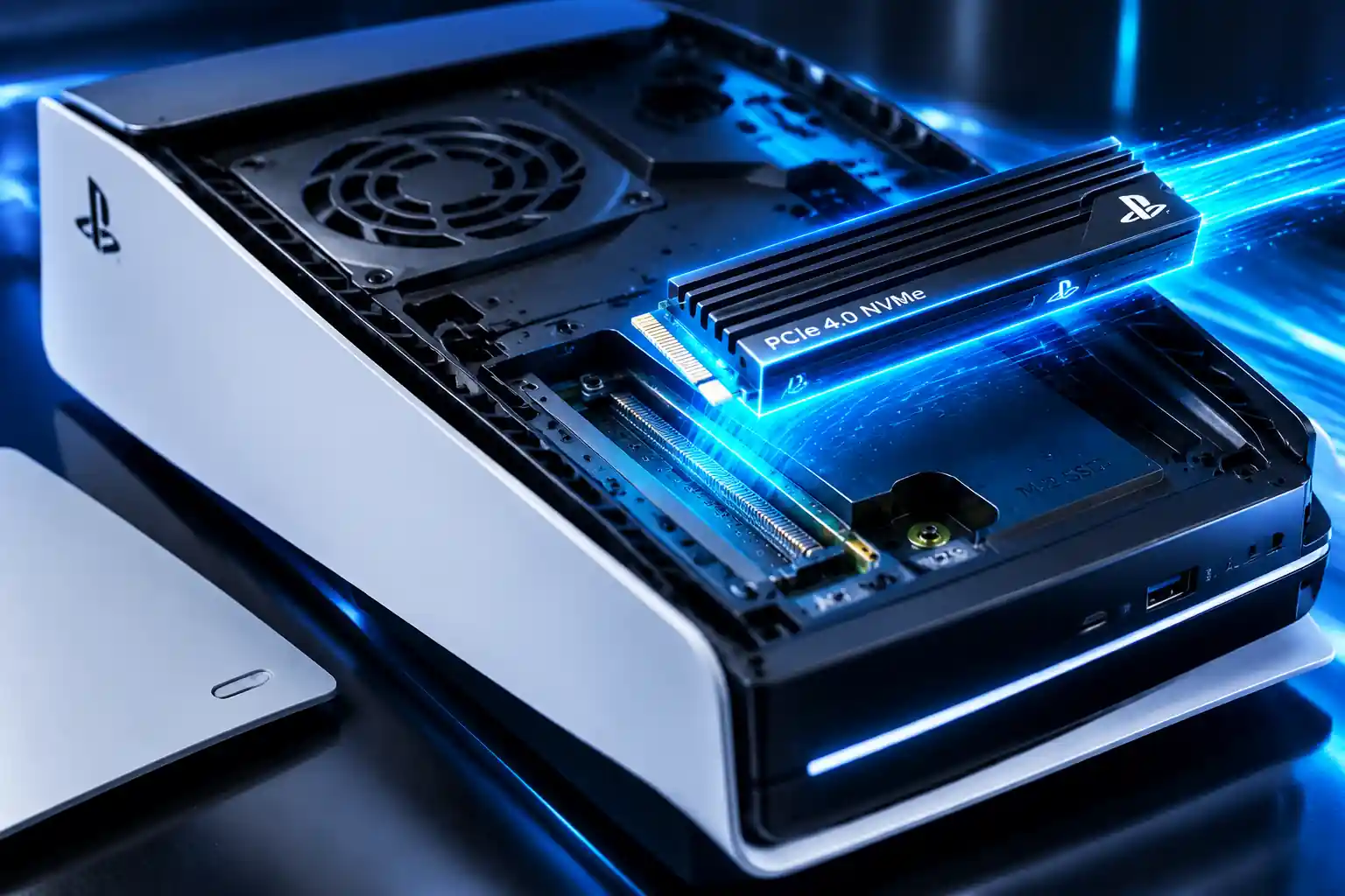 The PlayStation 5 introduced a major change in console storage technology by replacing traditional hard drives with a high-speed custom SSD. This upgrade allows games to load faster, enables more detailed game worlds, and reduces waiting times compared with previous PlayStation consoles.