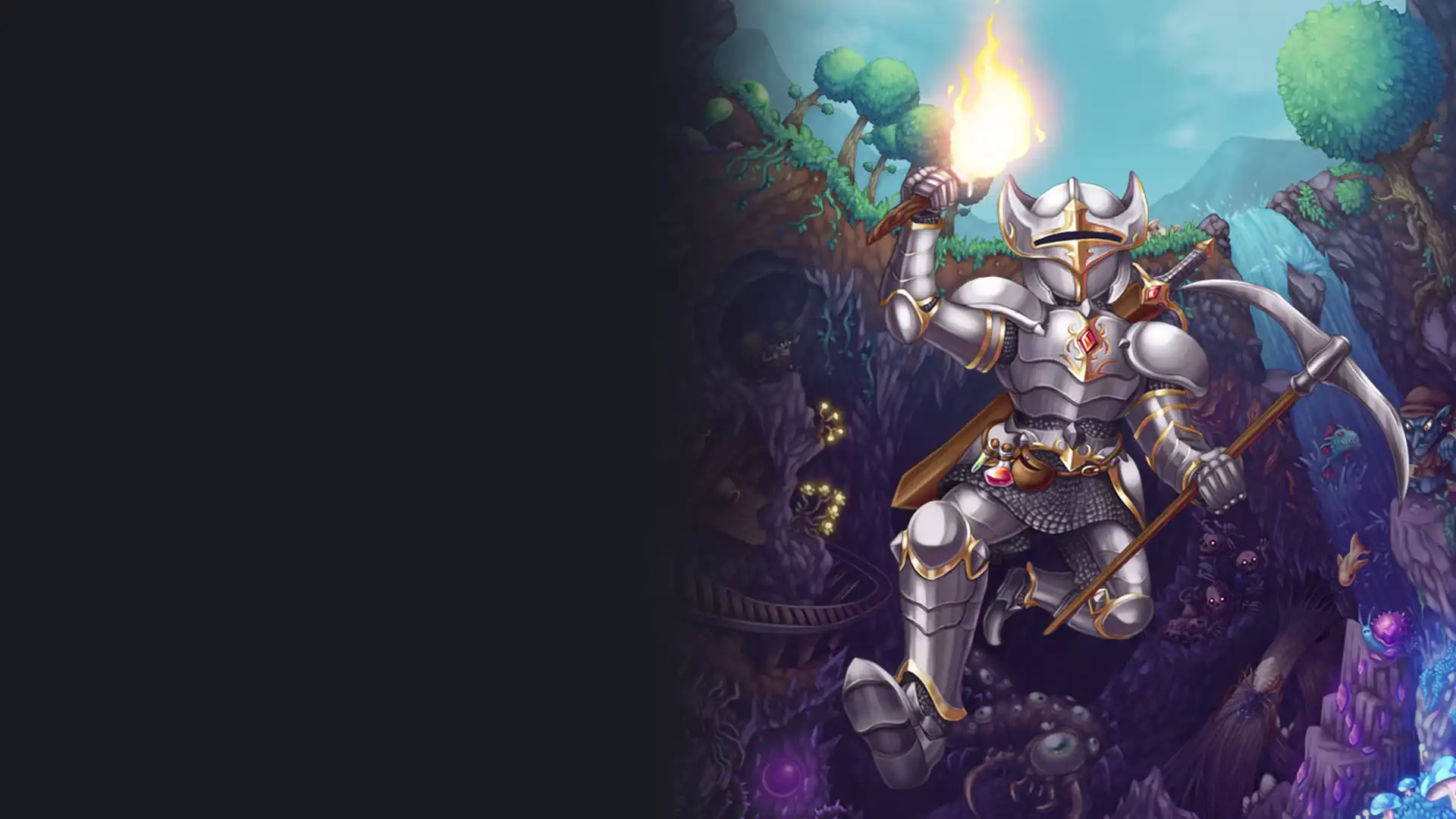 Terraria is one of the most popular Minecraft alternatives, combining sandbox building with action adventure gameplay.